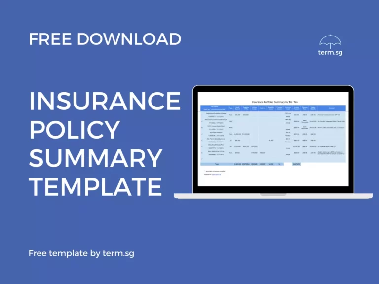 Insurance Policy Summary Template Free Download